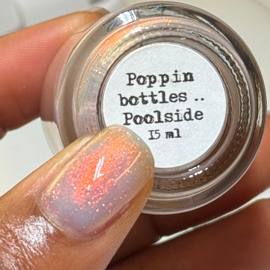 Poppin bottles poolside