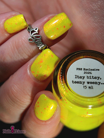 Itsy bitsy, teeny weeny…